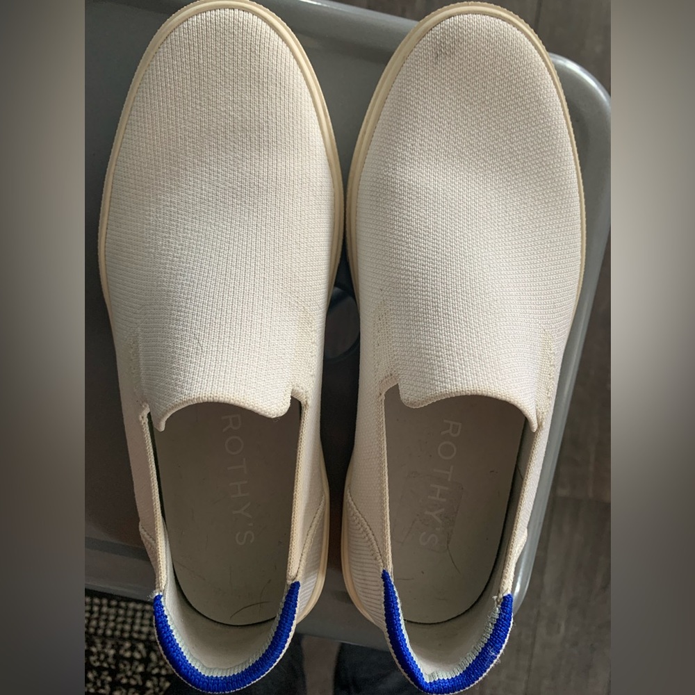Rothys white- 8.5 W, 7 M